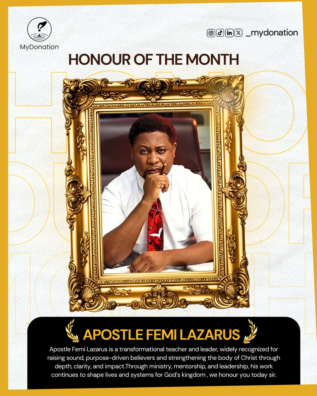 Apostle Femi Lazarus